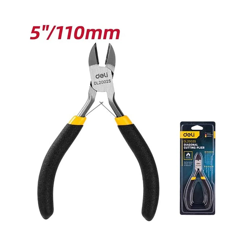 Alicate mini corte diagonal 5" de 110mm Deli
