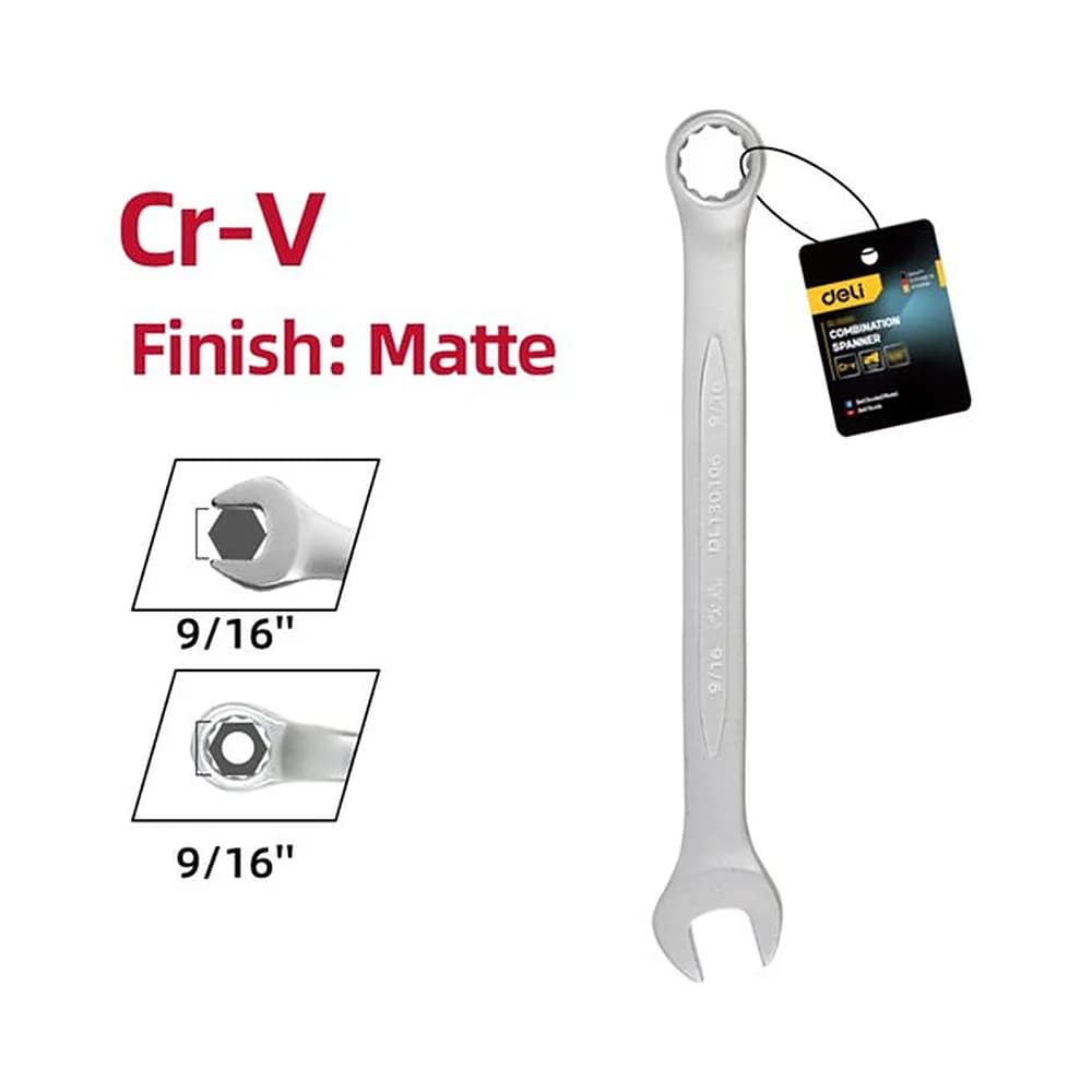 Chave combinada 9/16" Deli