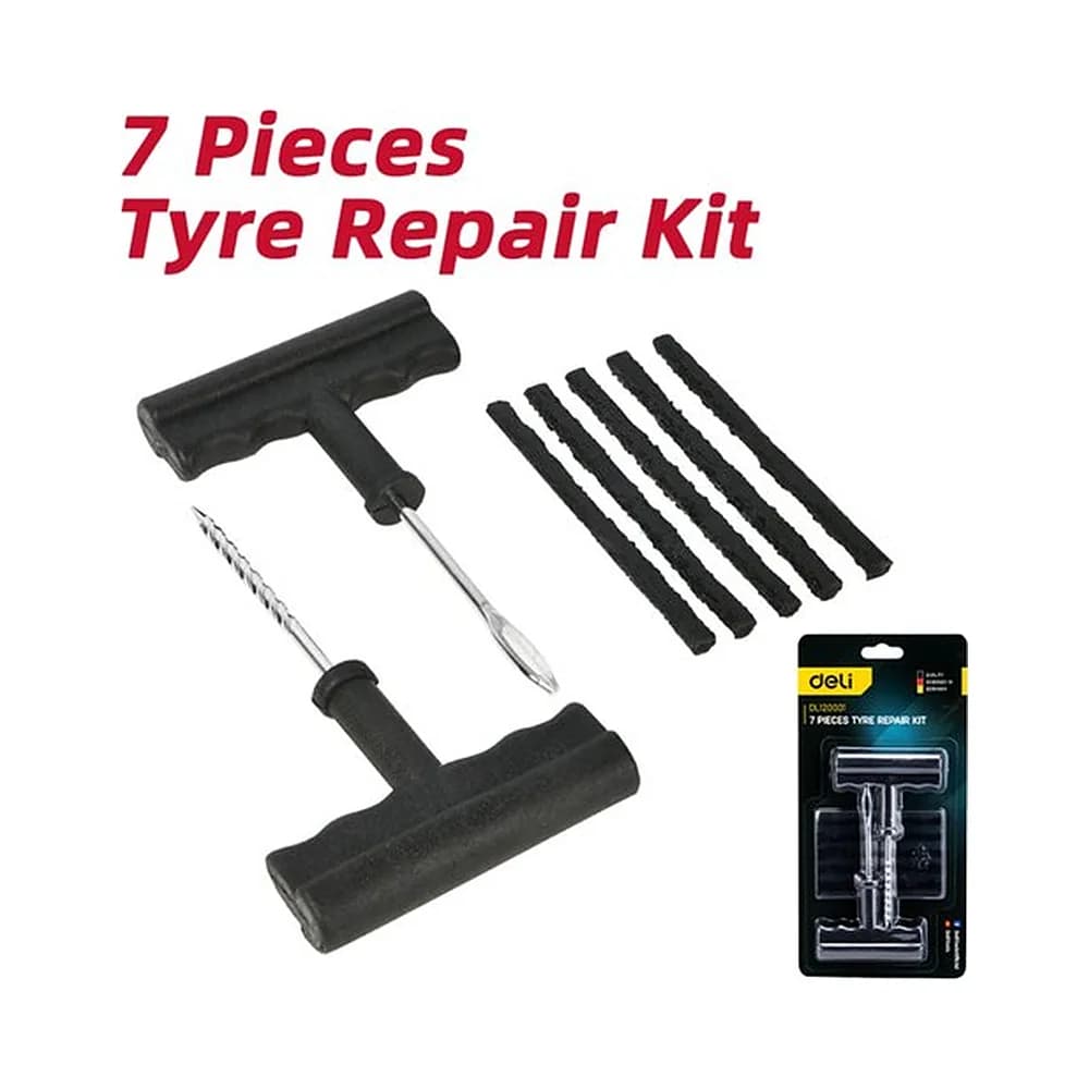 Jogo de reparo de pneus (7 pcs) Deli