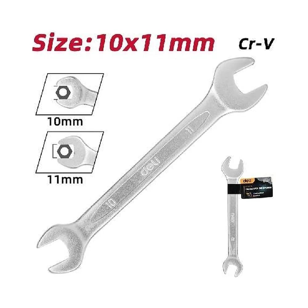 Chave fixa dupla 10 x 11 mm Deli
