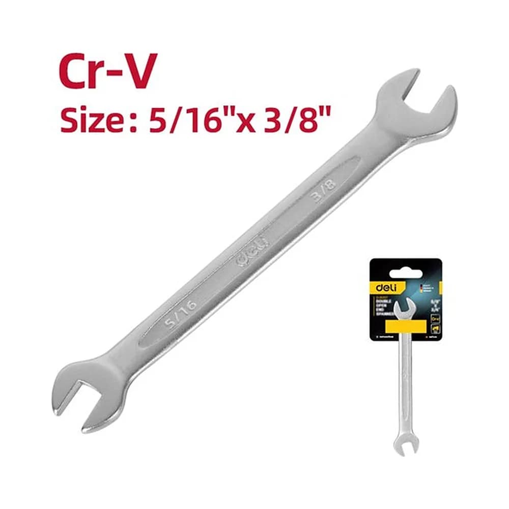 Chave fixa dupla 5/16 x 3/8" Deli