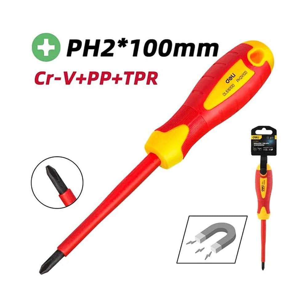 Chave Phillips isolada PH2 x 100mm Deli