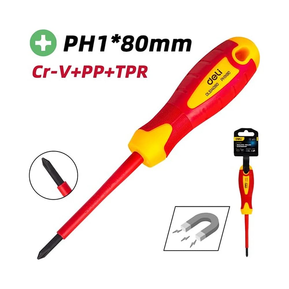 Chave Phillips isolada PH2 x 80mm Deli
