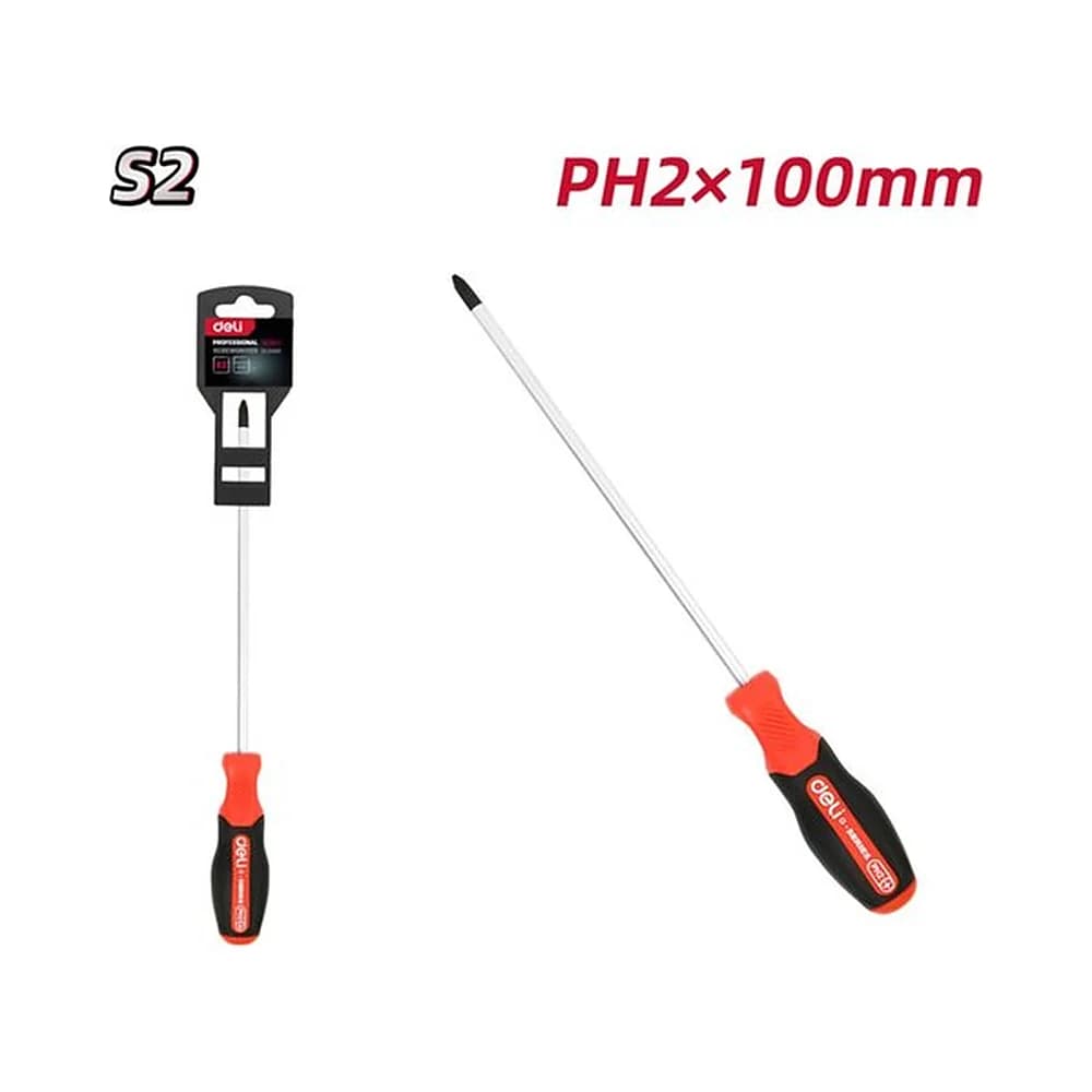 Chave Phillips Magnética Pro PH2x100mm Deli